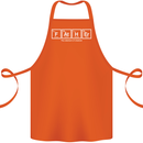 Father's Day the Element of Wisdom Dad Cotton Apron 100% Organic Orange