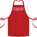 Father's Day the Element of Wisdom Dad Cotton Apron 100% Organic Red
