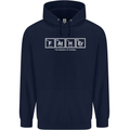 Father's Day the Element of Wisdom Dad Mens 80% Cotton Hoodie Navy Blue