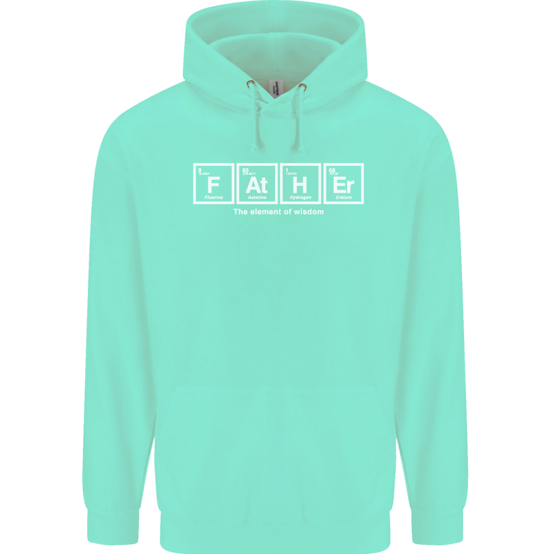Father's Day the Element of Wisdom Dad Mens 80% Cotton Hoodie Peppermint