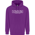 Father's Day the Element of Wisdom Dad Mens 80% Cotton Hoodie Purple