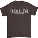 Father's Day the Element of Wisdom Dad Mens T-Shirt Cotton Gildan Dark Chocolate