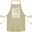 Fathers Day Best Dog Dad Funny Cotton Apron 100% Organic Khaki