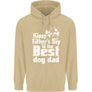 Fathers Day Best Dog Dad Funny Mens 80% Cotton Hoodie Sand