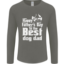 Fathers Day Best Dog Dad Funny Mens Long Sleeve T-Shirt Charcoal