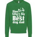 Fathers Day Best Dog Dad Funny Mens Sweatshirt Jumper Irish Green