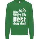 Fathers Day Best Dog Dad Funny Mens Sweatshirt Jumper Irish Green