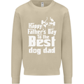 Fathers Day Best Dog Dad Funny Mens Sweatshirt Jumper Sand