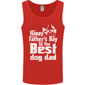 Fathers Day Best Dog Dad Funny Mens Vest Tank Top Red