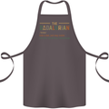 Fathers Day Dadalorian Funny Dad Daddy Cotton Apron 100% Organic Dark Grey