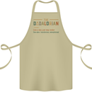Fathers Day Dadalorian Funny Dad Daddy Cotton Apron 100% Organic Khaki