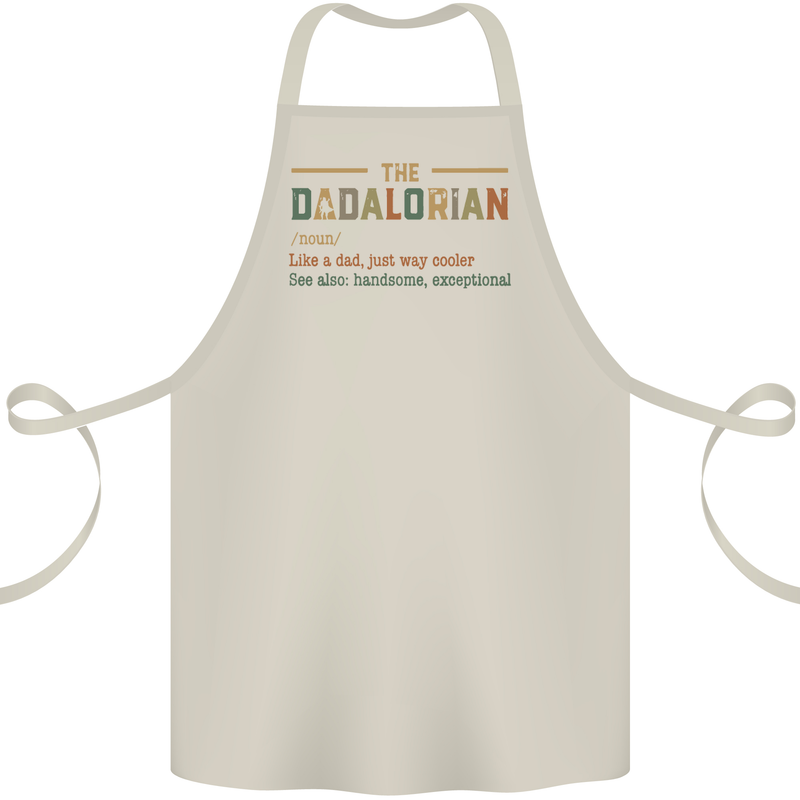 Fathers Day Dadalorian Funny Dad Daddy Cotton Apron 100% Organic Natural
