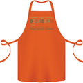 Fathers Day Dadalorian Funny Dad Daddy Cotton Apron 100% Organic Orange