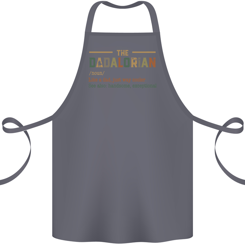 Fathers Day Dadalorian Funny Dad Daddy Cotton Apron 100% Organic Steel