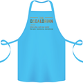 Fathers Day Dadalorian Funny Dad Daddy Cotton Apron 100% Organic Turquoise