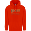 Fathers Day Dadalorian Funny Dad Daddy Mens 80% Cotton Hoodie Bright Red