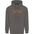 Fathers Day Dadalorian Funny Dad Daddy Mens 80% Cotton Hoodie Charcoal