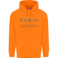 Fathers Day Dadalorian Funny Dad Daddy Mens 80% Cotton Hoodie Orange