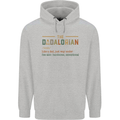 Fathers Day Dadalorian Funny Dad Daddy Mens 80% Cotton Hoodie Sports Grey
