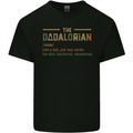 Fathers Day Dadalorian Funny Dad Daddy Mens Cotton T-Shirt Tee Top Black