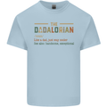 Fathers Day Dadalorian Funny Dad Daddy Mens Cotton T-Shirt Tee Top Light Blue