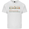 Fathers Day Dadalorian Funny Dad Daddy Mens Cotton T-Shirt Tee Top White