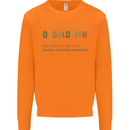 Fathers Day Dadalorian Funny Dad Daddy Mens Sweatshirt Jumper Orange