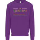 Fathers Day Dadalorian Funny Dad Daddy Mens Sweatshirt Jumper Purple