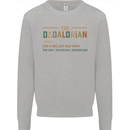 Fathers Day Dadalorian Funny Dad Daddy Mens Sweatshirt Jumper Sports Grey