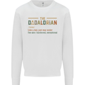 Fathers Day Dadalorian Funny Dad Daddy Mens Sweatshirt Jumper White