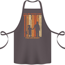 Fathers Day Daddy & Daughter Dad Papa Cotton Apron 100% Organic Dark Grey