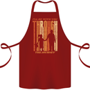 Fathers Day Daddy & Daughter Dad Papa Cotton Apron 100% Organic Maroon