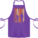 Fathers Day Daddy & Daughter Dad Papa Cotton Apron 100% Organic Purple