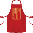 Fathers Day Daddy & Daughter Dad Papa Cotton Apron 100% Organic Red