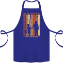 Fathers Day Daddy & Daughter Dad Papa Cotton Apron 100% Organic Royal Blue