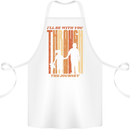 Fathers Day Daddy & Daughter Dad Papa Cotton Apron 100% Organic White