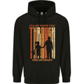 Fathers Day Daddy & Daughter Dad Papa Mens 80% Cotton Hoodie Black