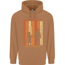 Fathers Day Daddy & Daughter Dad Papa Mens 80% Cotton Hoodie Caramel Latte