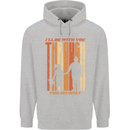 Fathers Day Daddy & Daughter Dad Papa Mens 80% Cotton Hoodie Sports Grey