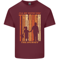 Fathers Day Daddy & Daughter Dad Papa Mens Cotton T-Shirt Tee Top Maroon