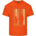 Fathers Day Daddy & Daughter Dad Papa Mens Cotton T-Shirt Tee Top Orange