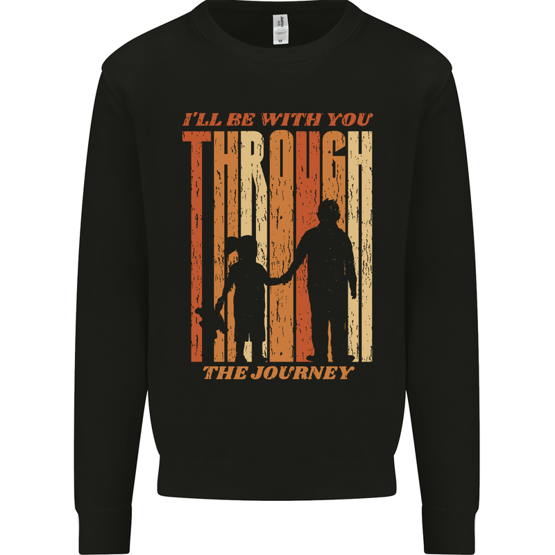 Fathers Day Daddy & Daughter Dad Papa Mens Sweatshirt Jumper Black