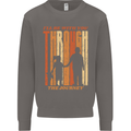 Fathers Day Daddy & Daughter Dad Papa Mens Sweatshirt Jumper Charcoal