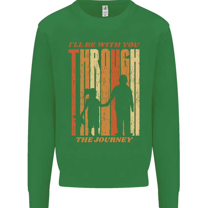 Fathers Day Daddy & Daughter Dad Papa Mens Sweatshirt Jumper Irish Green