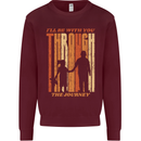 Fathers Day Daddy & Daughter Dad Papa Mens Sweatshirt Jumper Maroon