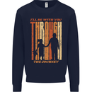 Fathers Day Daddy & Daughter Dad Papa Mens Sweatshirt Jumper Navy Blue