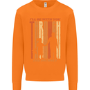 Fathers Day Daddy & Daughter Dad Papa Mens Sweatshirt Jumper Orange