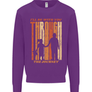 Fathers Day Daddy & Daughter Dad Papa Mens Sweatshirt Jumper Purple