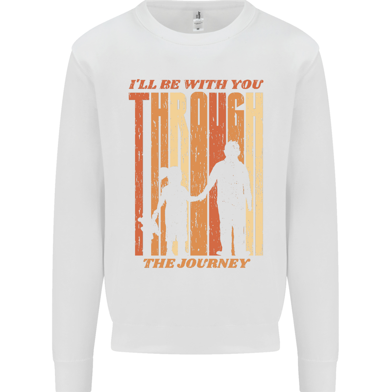 Fathers Day Daddy & Daughter Dad Papa Mens Sweatshirt Jumper White