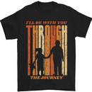 Fathers Day Daddy & Daughter Dad Papa Mens T-Shirt Cotton Gildan Black